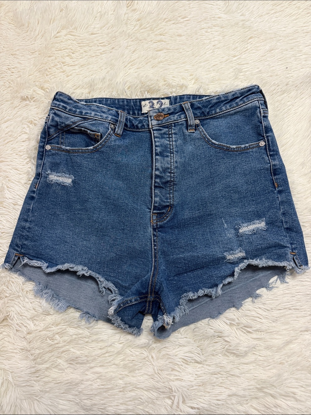 We The Free Distressed Denim Shorts